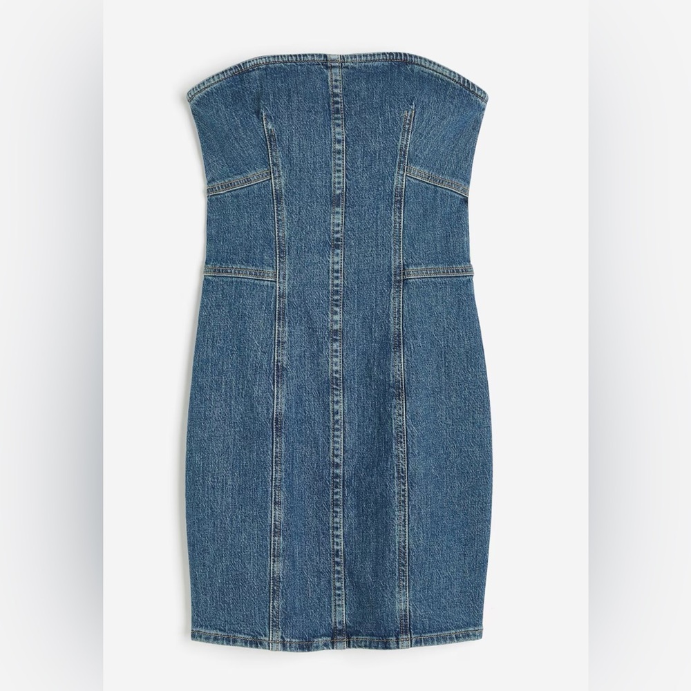 Denim bandeau dress xxl
